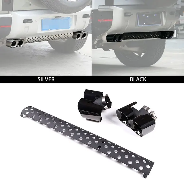 Landrover defender double exhaust tip