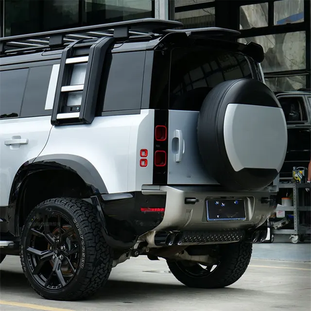 Landrover defender double exhaust tip