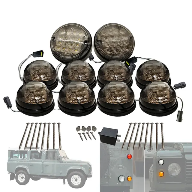 10pcs smoke round light