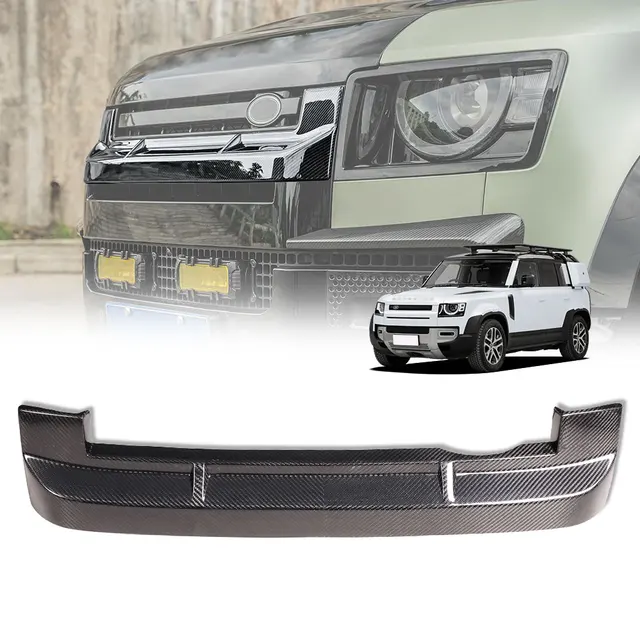 Real carbon fiber grill frame for landrover defender.