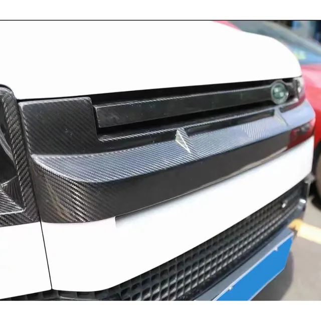 Real carbon fiber grill frame for landrover defender.