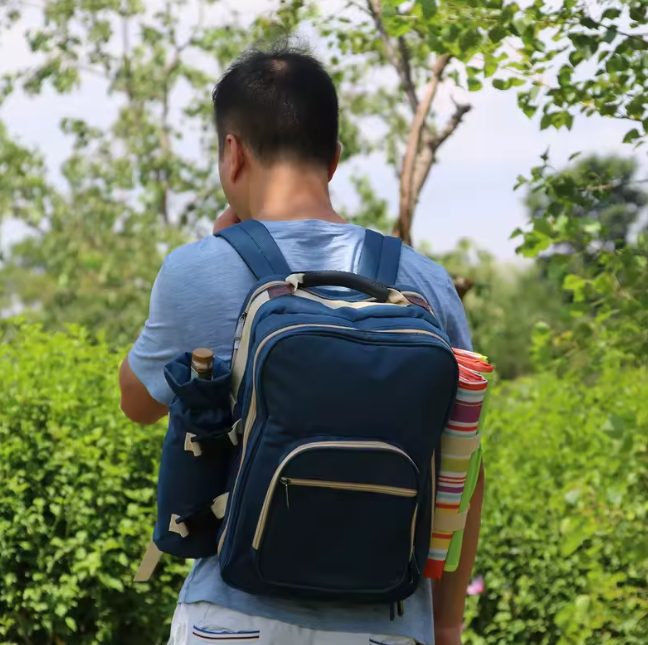 4-Person Portable Waterproof Oxford Camp Kitchen Set Outdoor Backpack