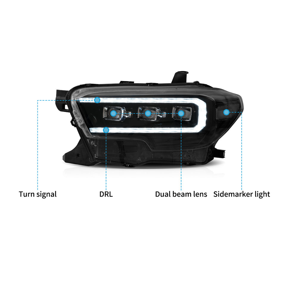 2016-2023 Toyota Tacoma matrix headlights