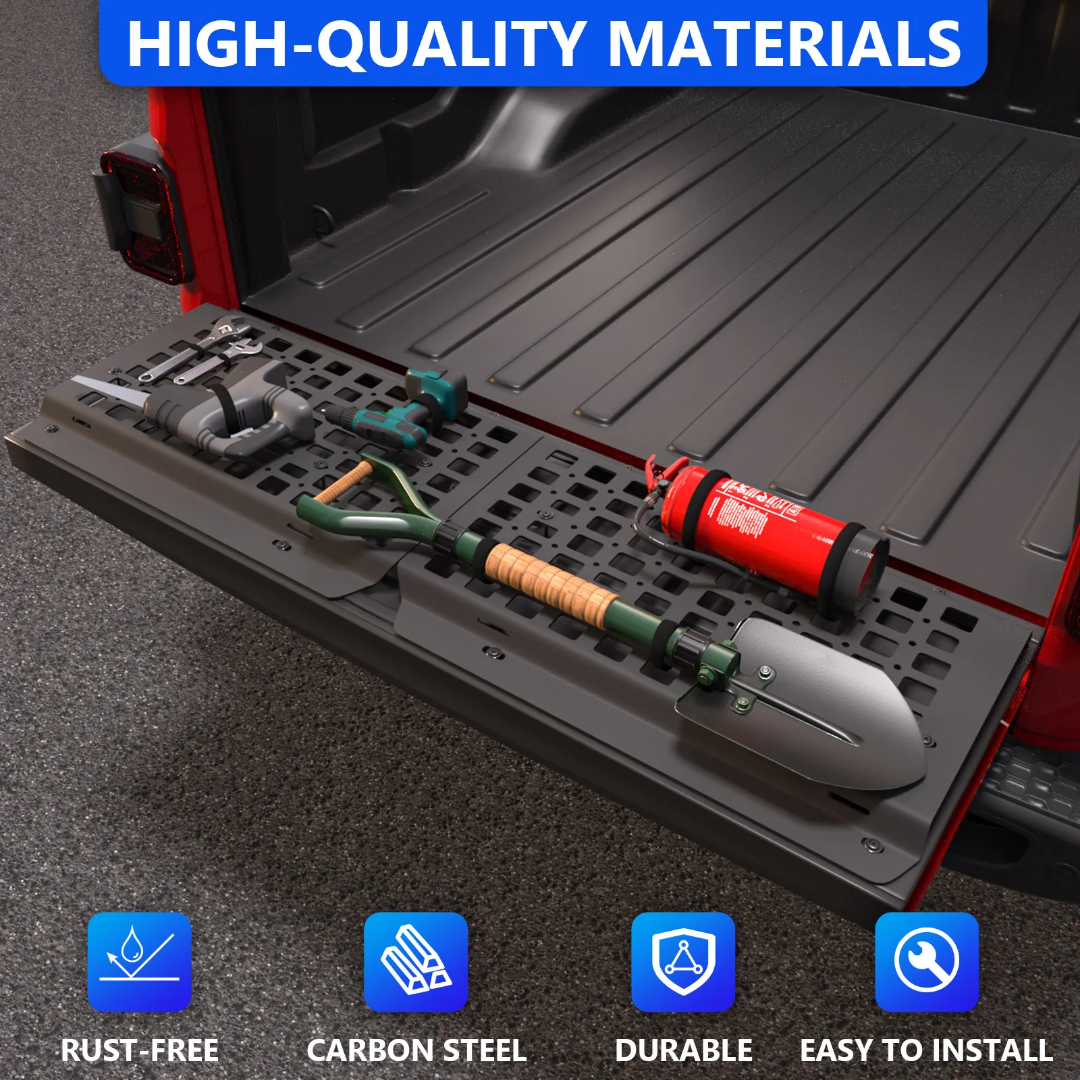 Rear trunk door carbon steel panel