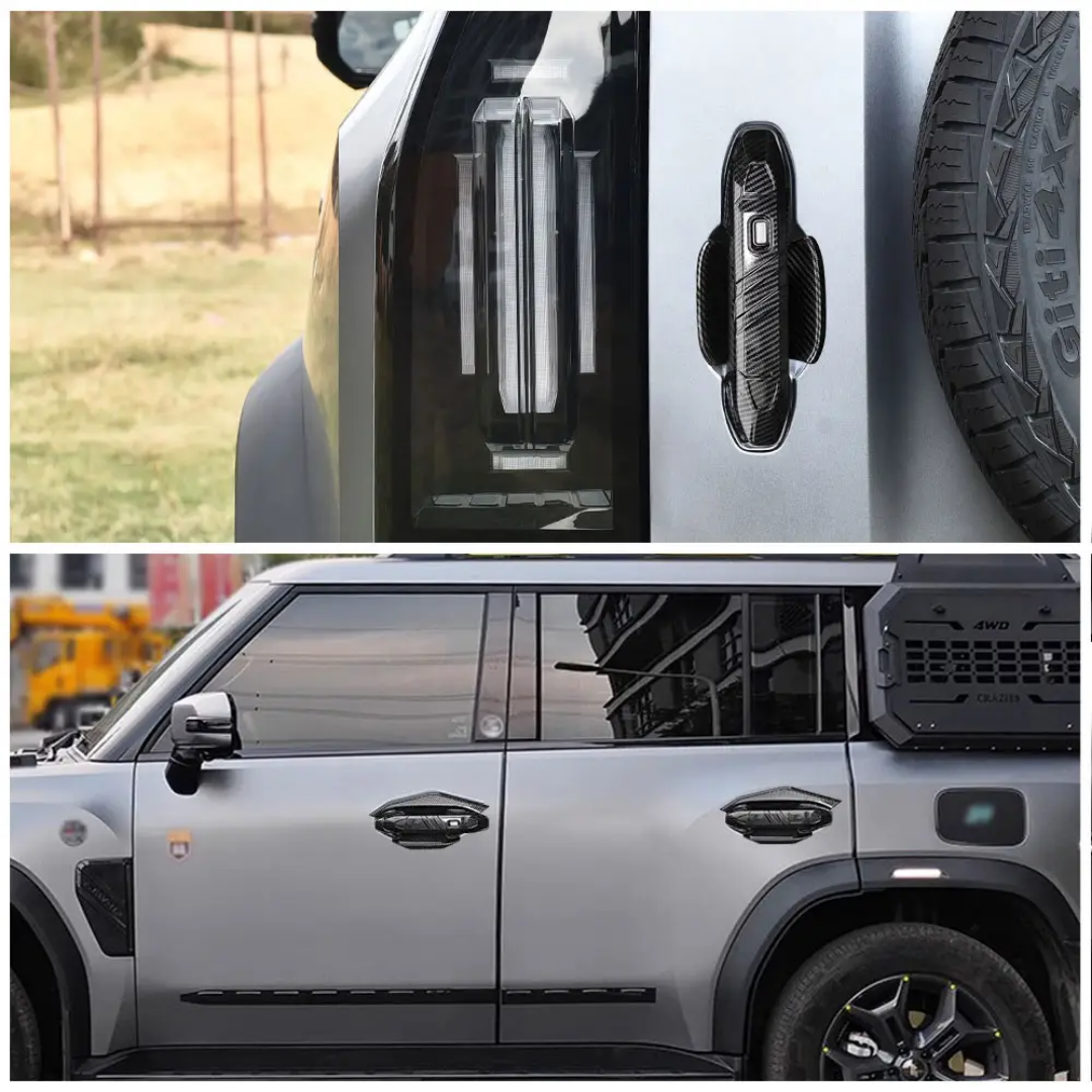 10 Pcs door and trunck handle cover.