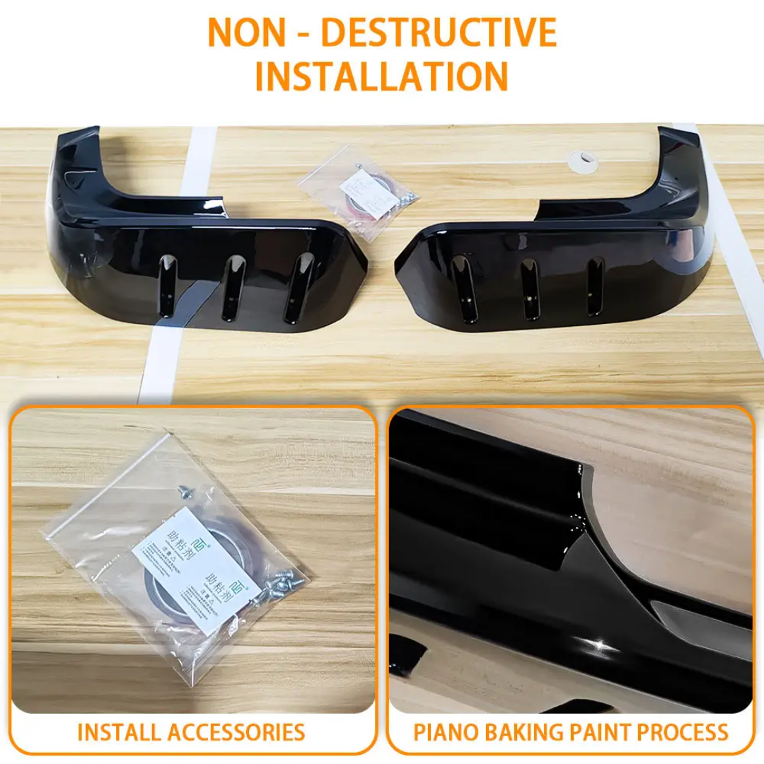 2020-2025 Landrover Defender gloss black front splitter