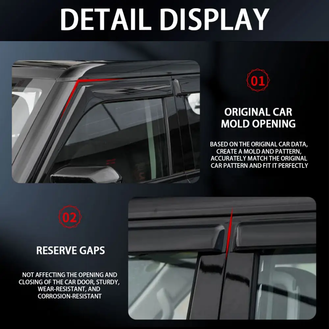 6 Pcs set window sun visor