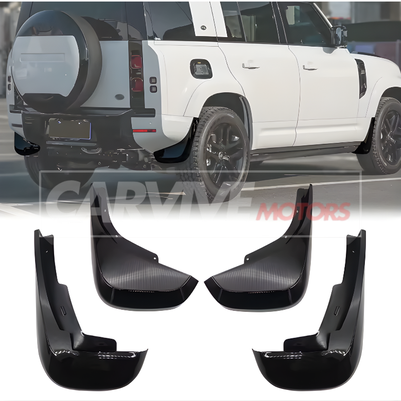 Landrover Defender Small Size Mud Guard (Gloss Black/Matt Black)