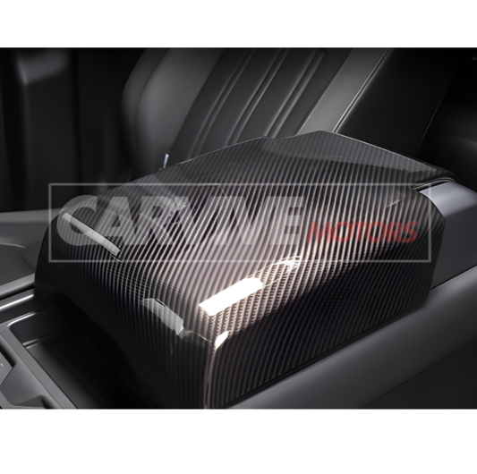 Carbon Fiber Style Central Arm Rest Cover