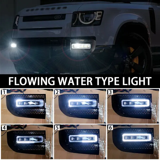 Daytime running LED fog lights