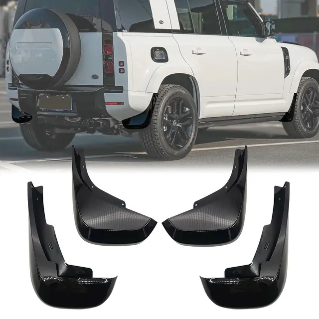 4 pcs glossy black mud guard new design