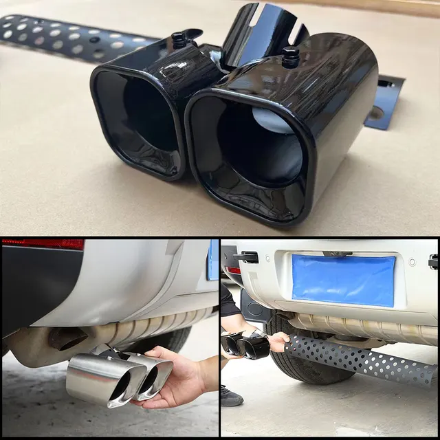 Landrover defender double exhaust tip