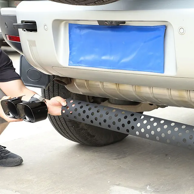 Landrover defender double exhaust tip