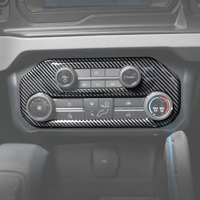 Air conditioning console carbon fiber cover