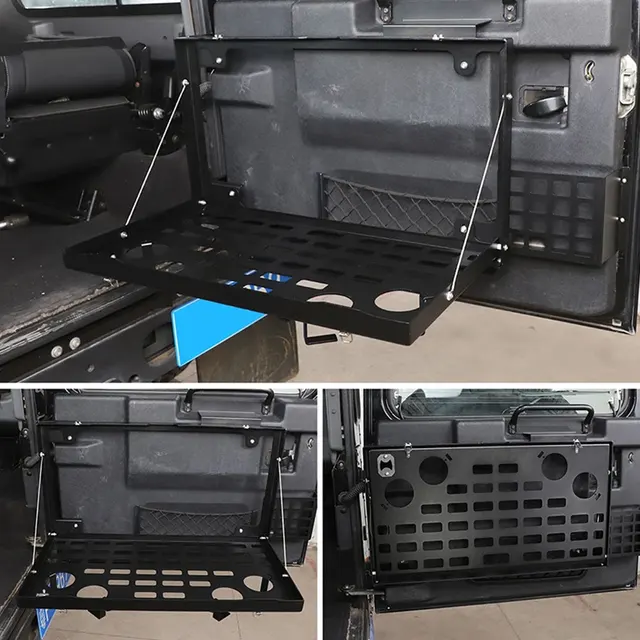 Rear door tailgate table