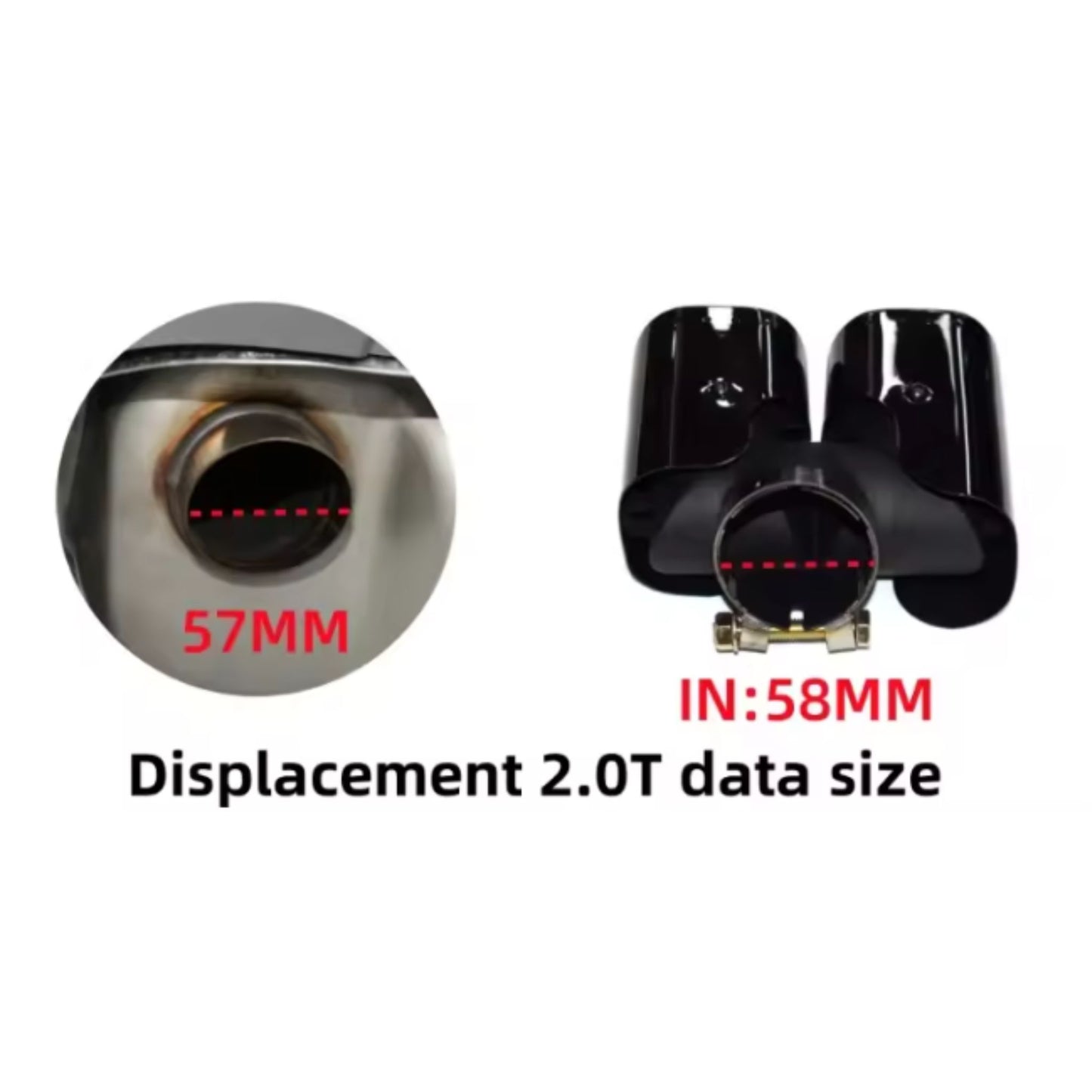 Landrover Defender Exhaust Tip Gloss Black (2020-2025)