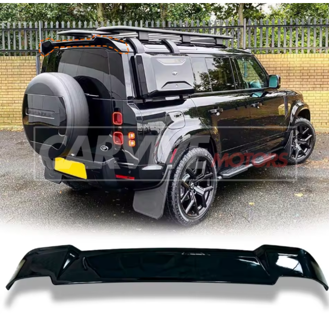 Piano Black Rear Top Spoiler For Landrover Defender