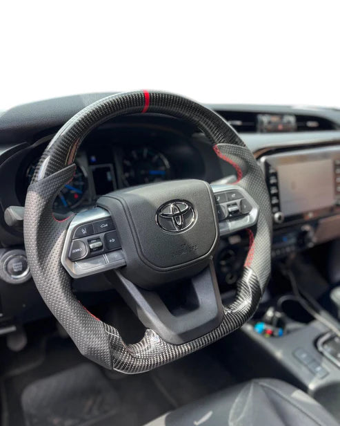 Toyota Landcruiser LC300 (2022-2025) carbon fiber steering wheel .