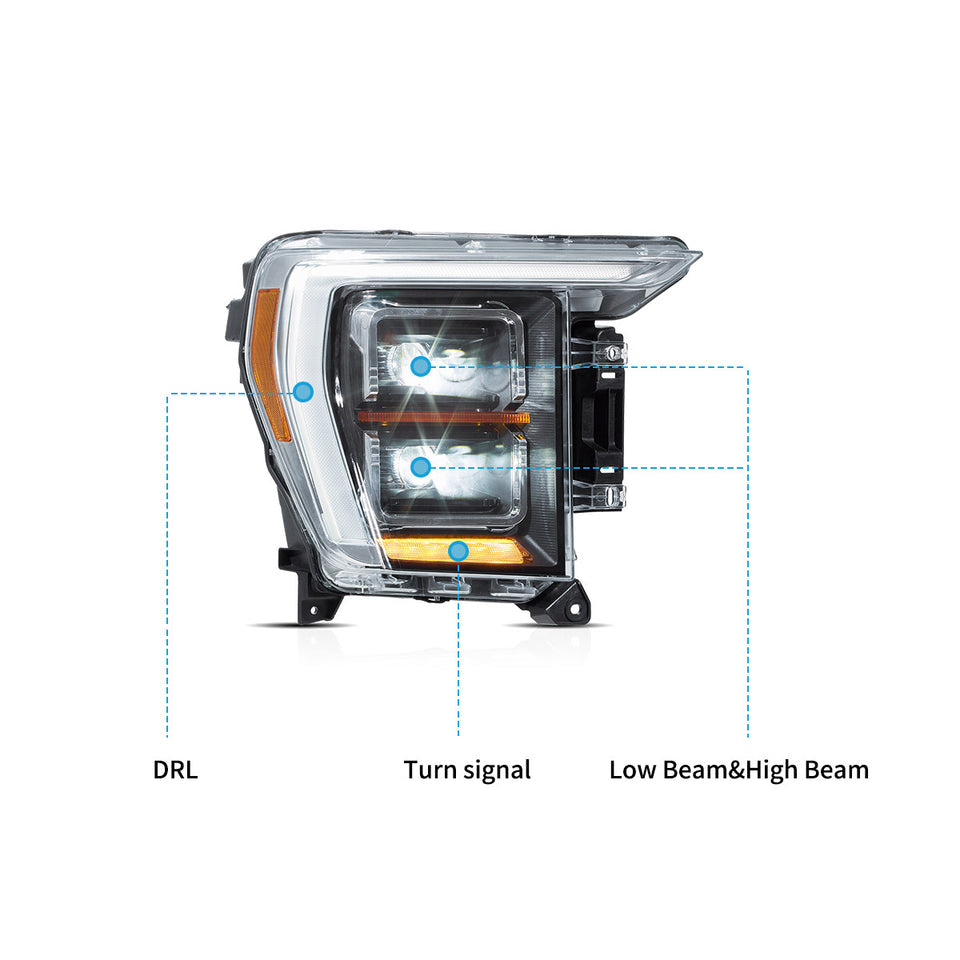 2021-2024 ford f150 LED headlights