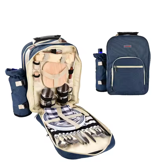 4-Person Portable Waterproof Oxford Camp Kitchen Set Outdoor Backpack