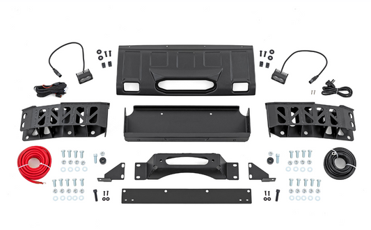 Hidden Winch Mount With LED Fog Lights