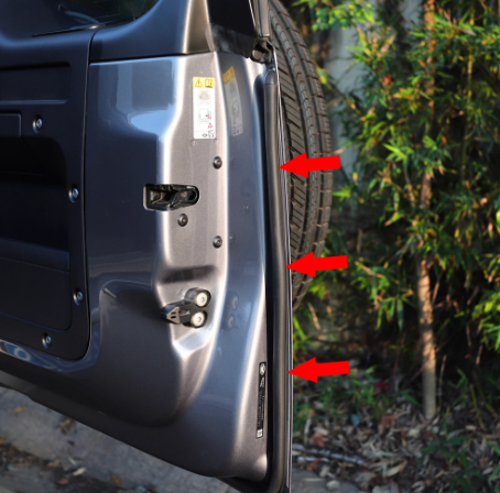 Trunck , Hood And Doors Sound Insulation Stripes For Landrover Defender (2020-2026)