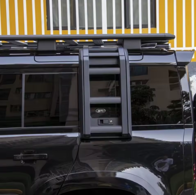 Landrover Defender Side Ladder Black Color