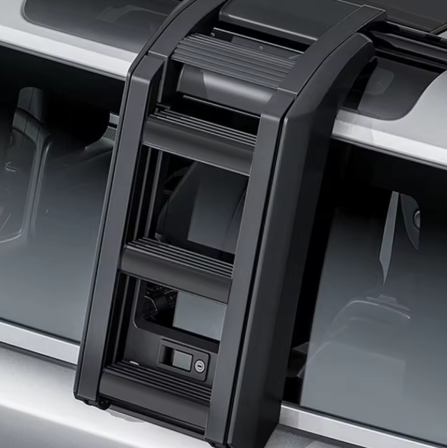 Landrover Defender Side Ladder Black Color