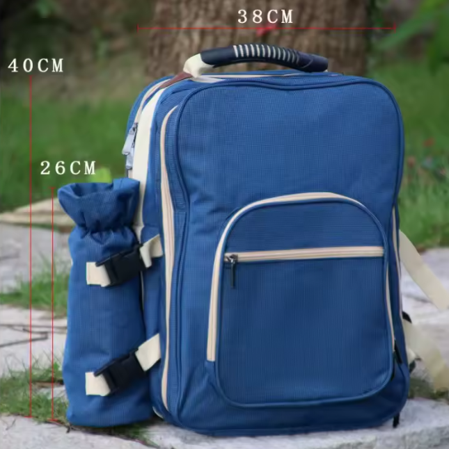 4-Person Portable Waterproof Oxford Camp Kitchen Set Outdoor Backpack