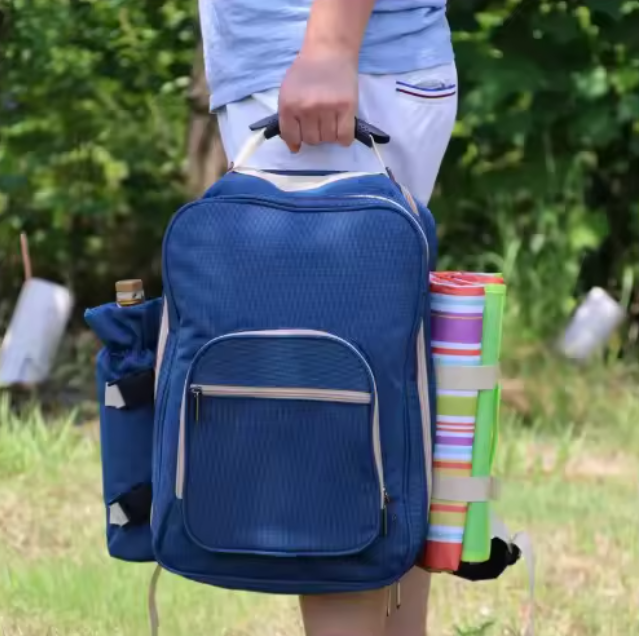 4-Person Portable Waterproof Oxford Camp Kitchen Set Outdoor Backpack