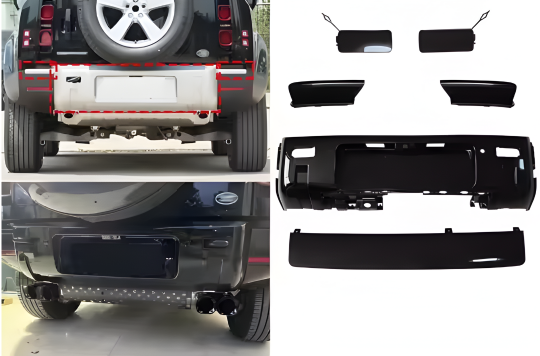 Landrover Defender Gloss Black Body Kit 9Pcs